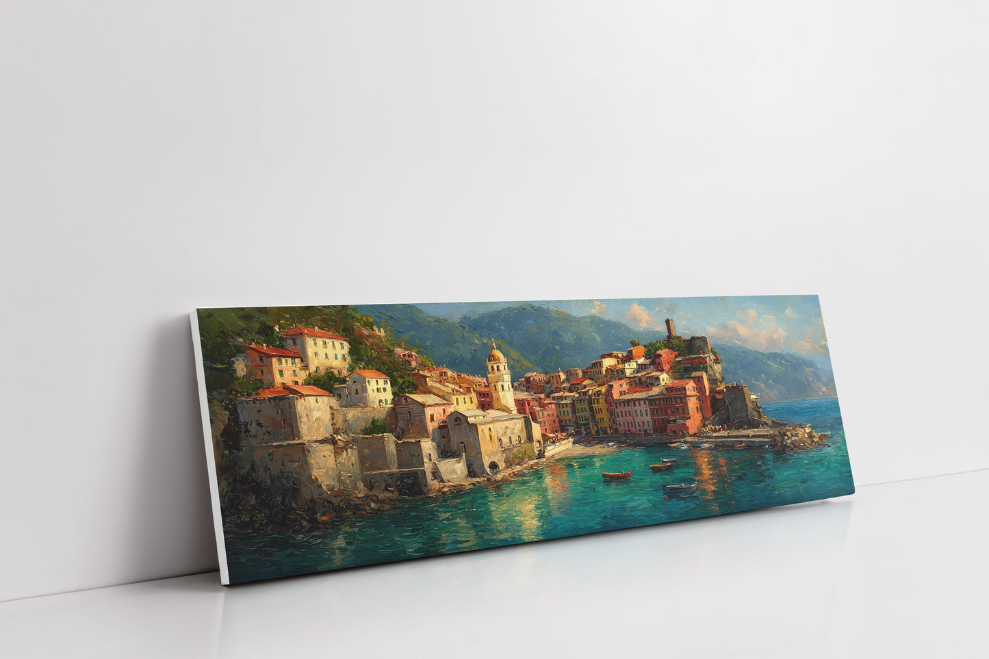 Sunlit Harbor of the Italian Coast