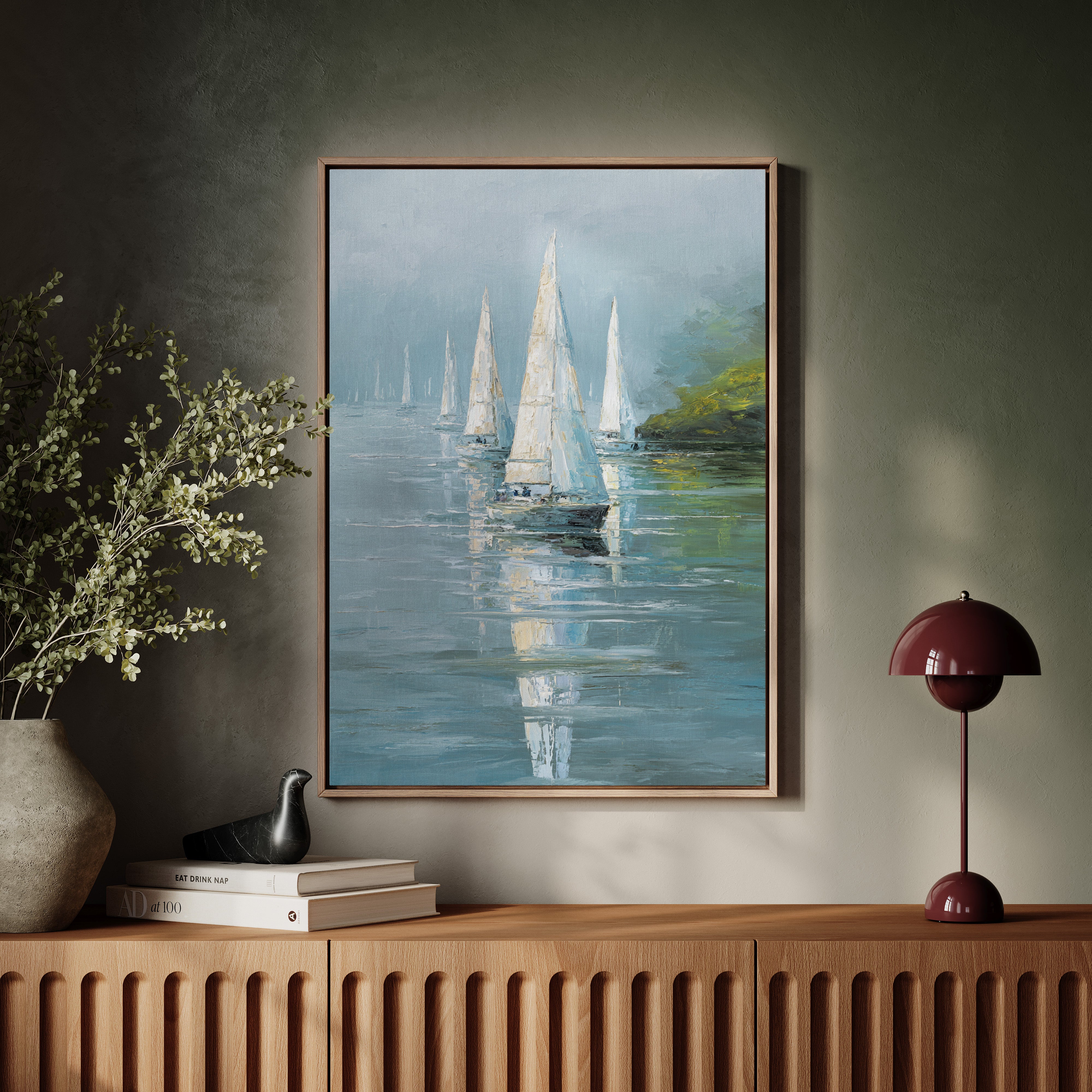 Sails Embrace the Morning Mist