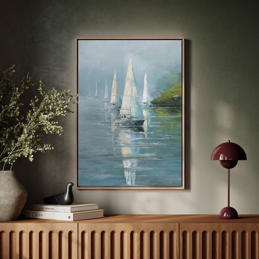 Sails Embrace the Morning Mist