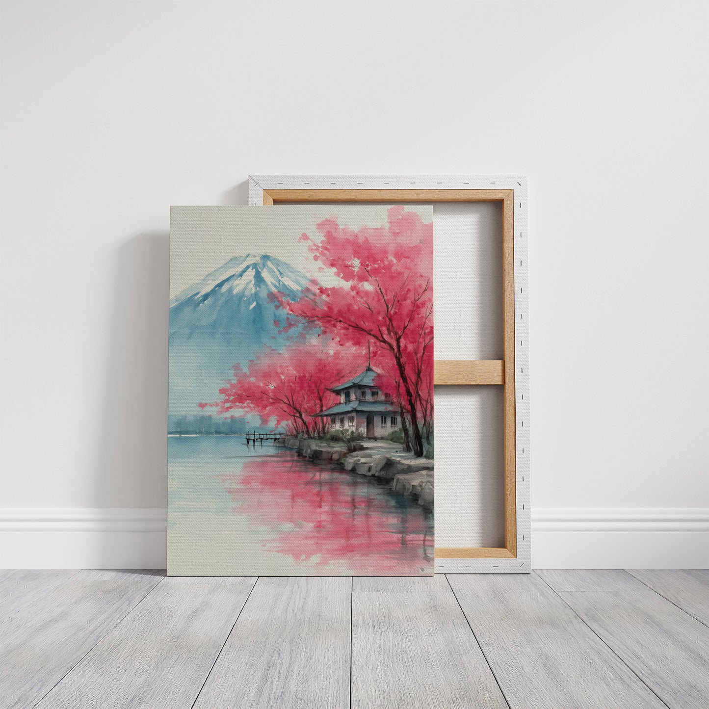 Pink Cherry Blossoms Dance Near Fuji