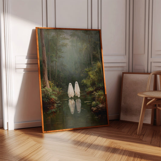 Ethereal Spirits in Misty Waters