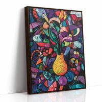Midnight Garden Blooms In Glass