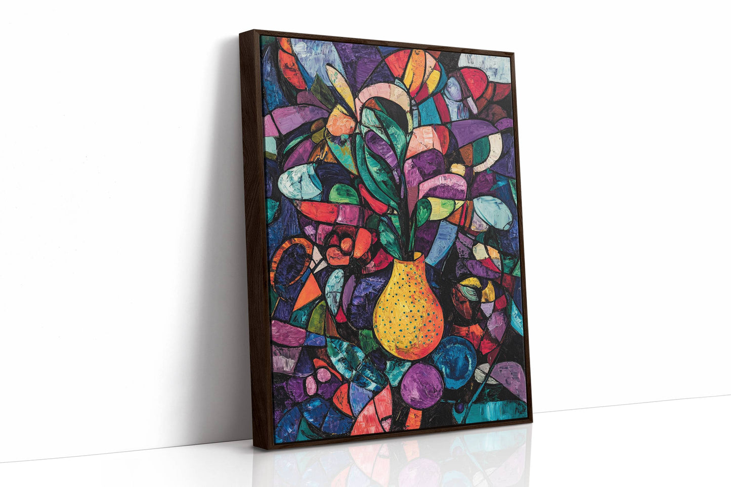 Midnight Garden Blooms In Glass