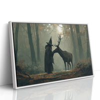 Forest Keeper Meets Ancient Stag