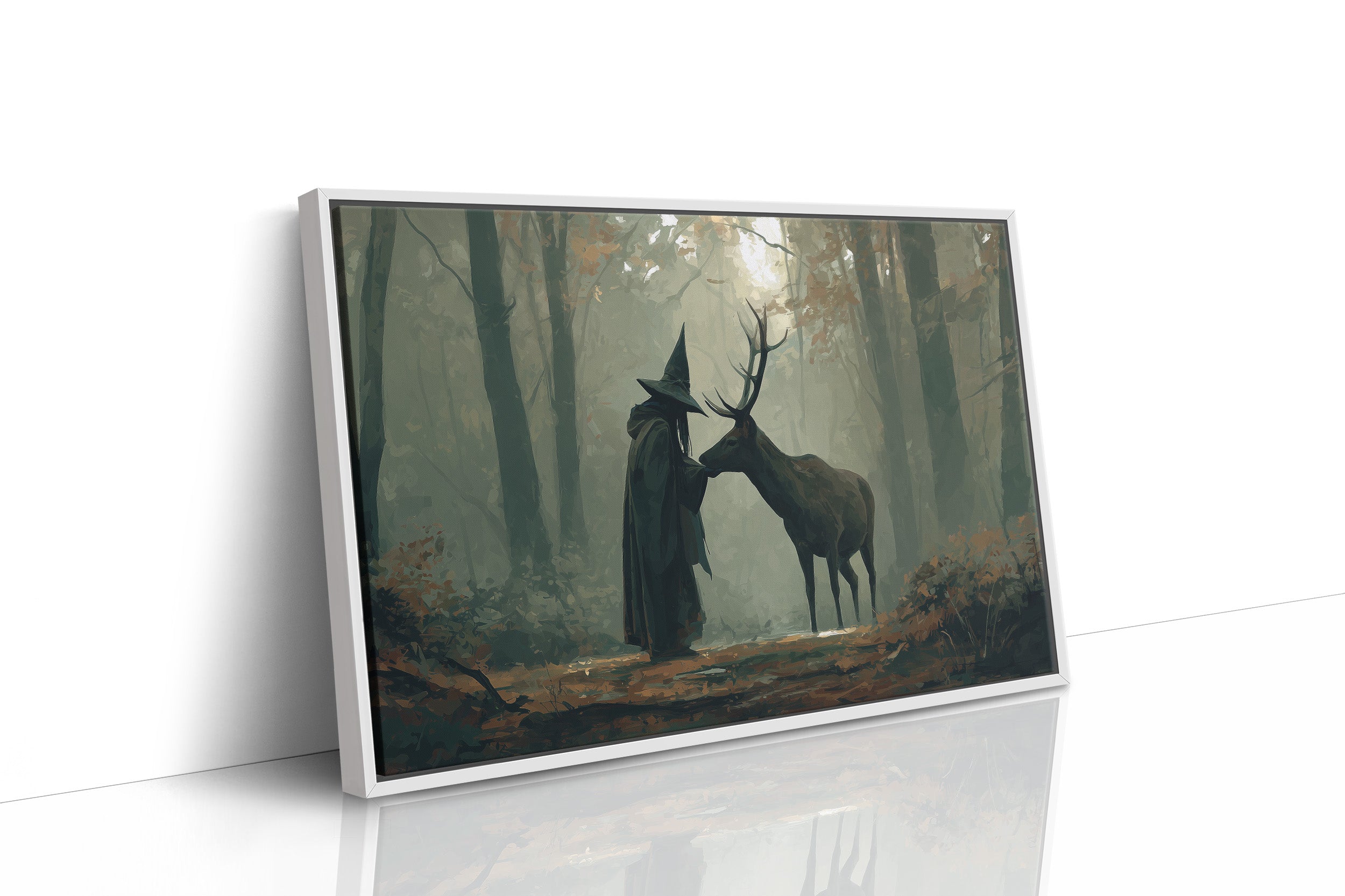 Forest Keeper Meets Ancient Stag