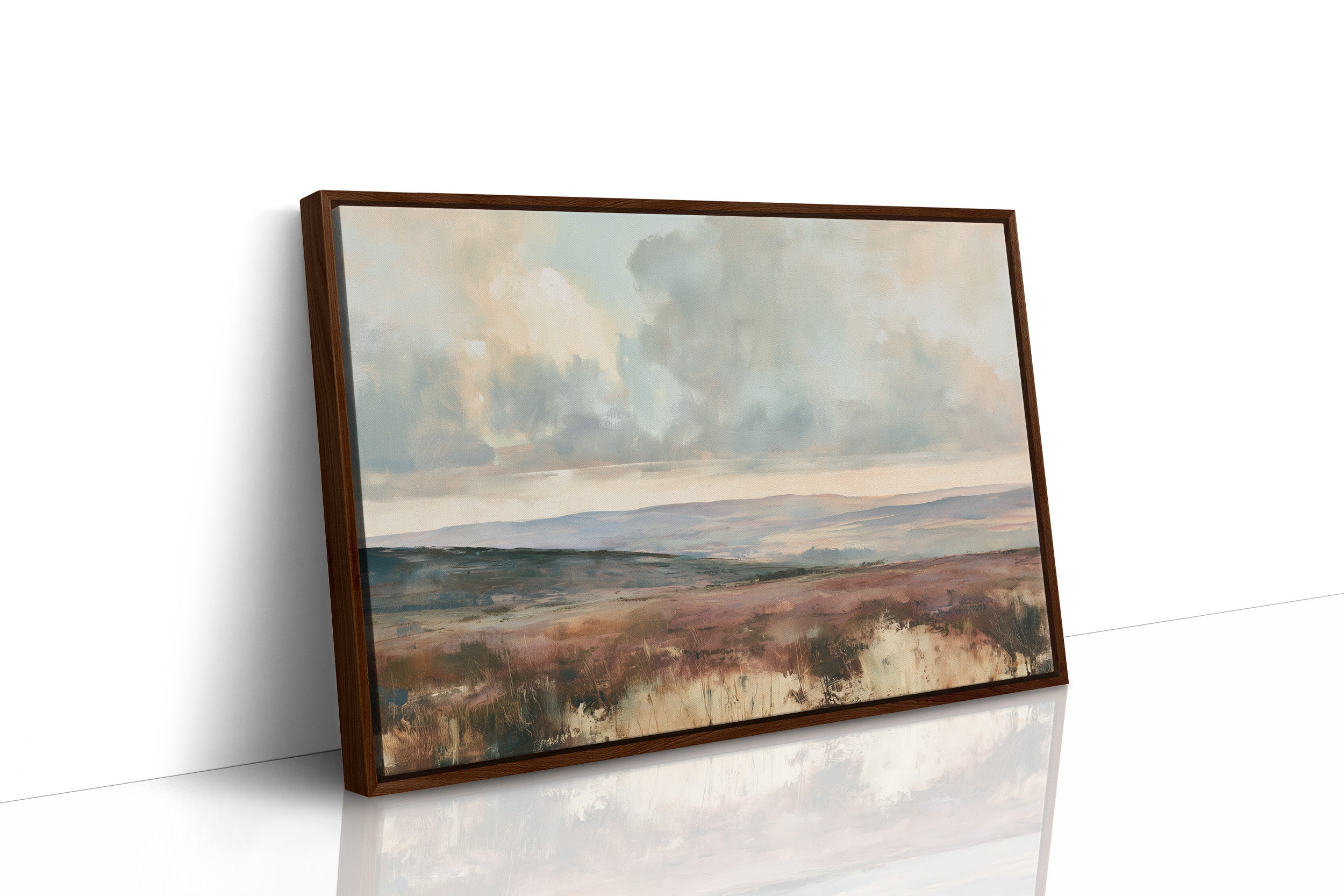 Quiet Moor Under Pale Sky