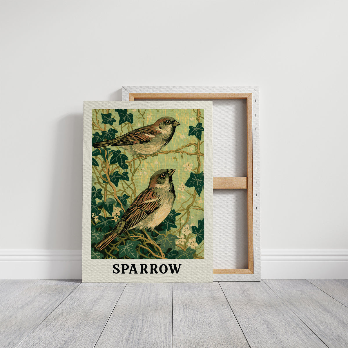 Sparrows Among the Ivy