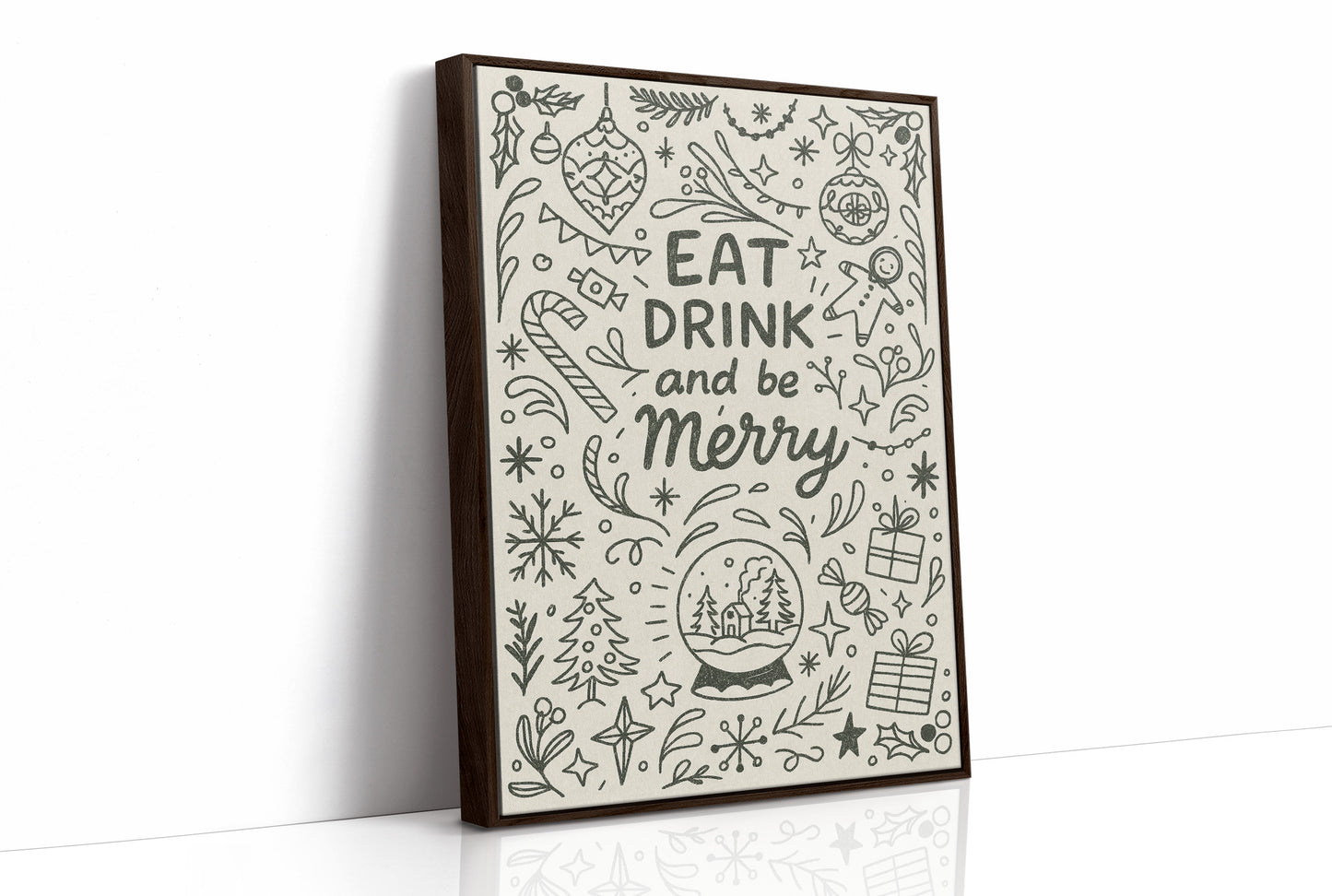 Holiday Cheer In Simple Lines