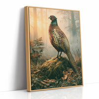 Pheasant at Dawn — Autumn Forest Wildlife Painting