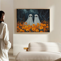 Spectral Friends Among Autumn Poppies