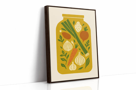 Autumn's Harvest In Mason Glass