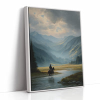 Crossing Waters Under Mountain Light