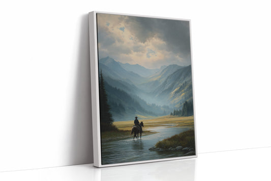 Crossing Waters Under Mountain Light