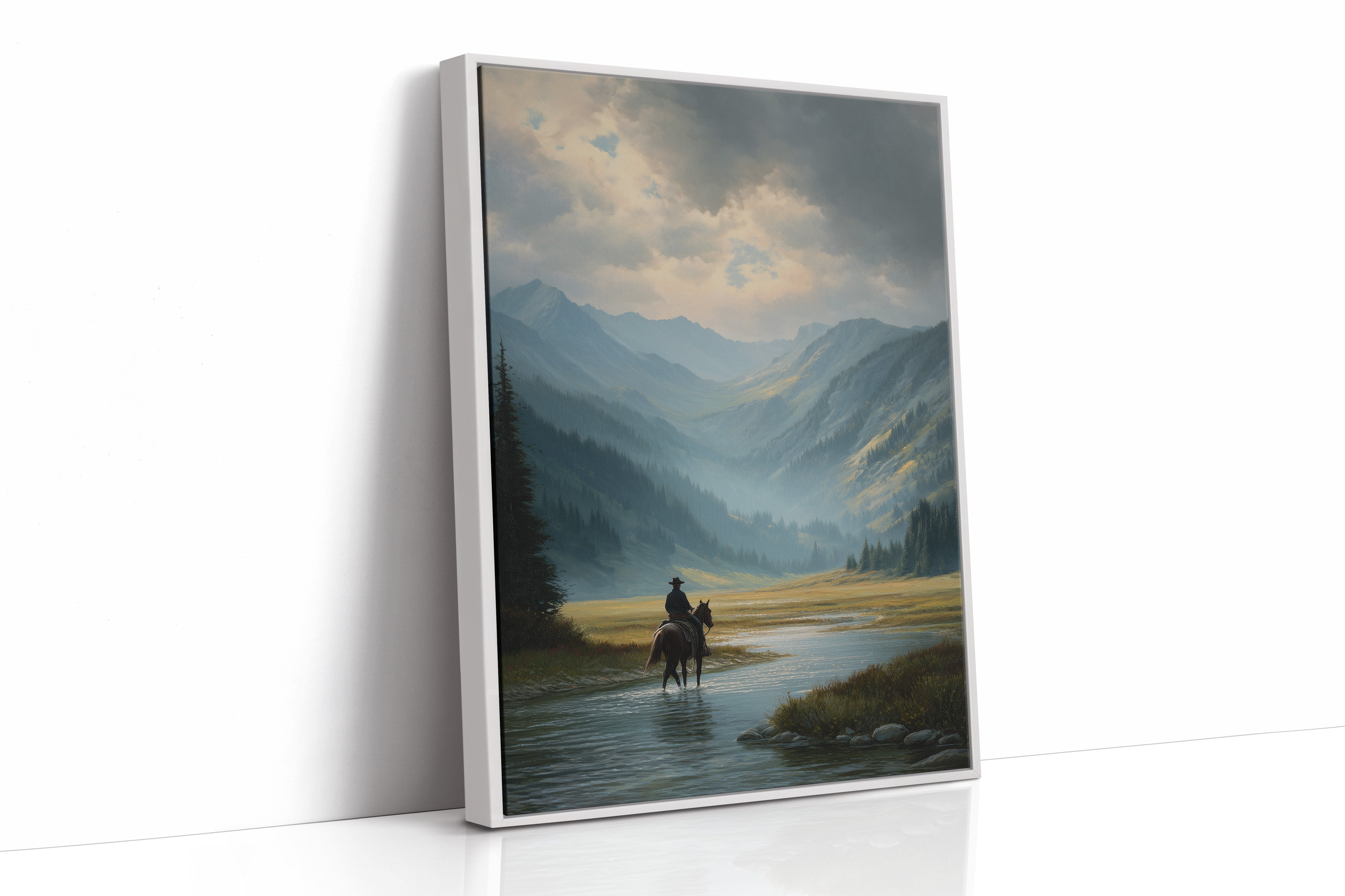 Crossing Waters Under Mountain Light