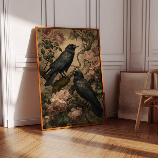 In Bloom With Midnight Feathers