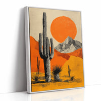 Saguaros Greet The Burning Sky