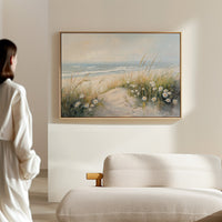 Daisies Dance Along Coastal Dunes