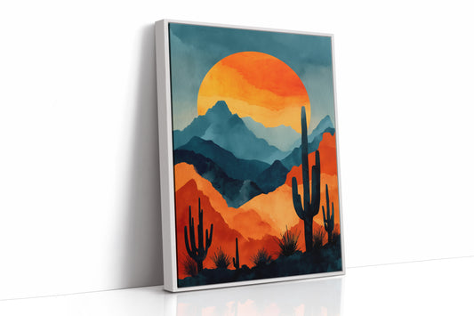 Saguaros Paint Their Mountain Song