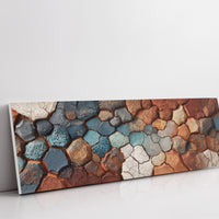 Cracked Earth Mosaic in Desert Tones