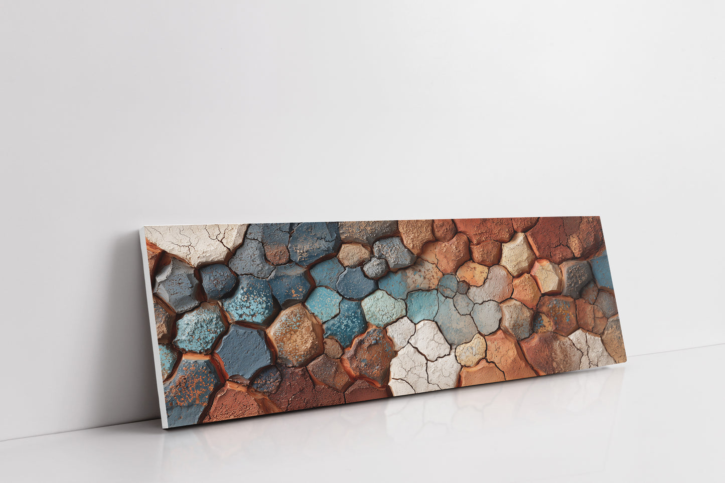 Cracked Earth Mosaic in Desert Tones