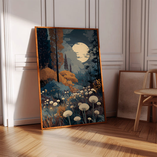 Moonlit Meadow's Gentle Embrace