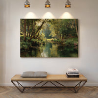 Summer Light Dances Through Forest Stream