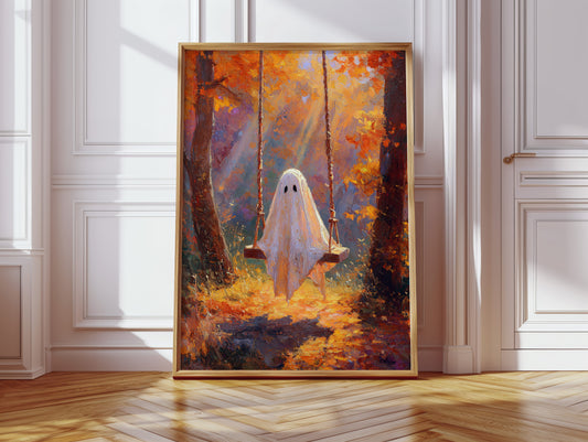 Autumn's Playful Specter