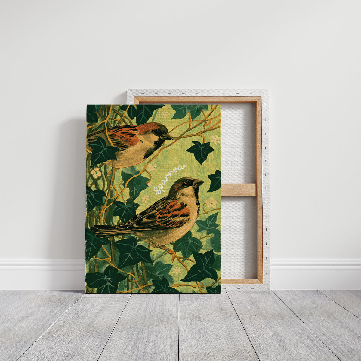 Sparrows in the Ivy Vines