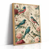 Songbirds and Roses — Vintage Chinoiserie Bird Print