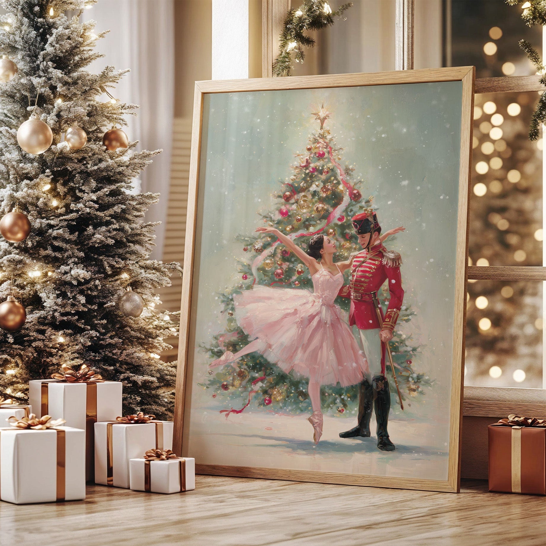 December's Dance Beneath Falling Snow