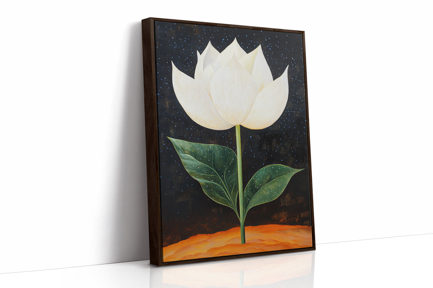 Lotus Rises Through Starlit Earth