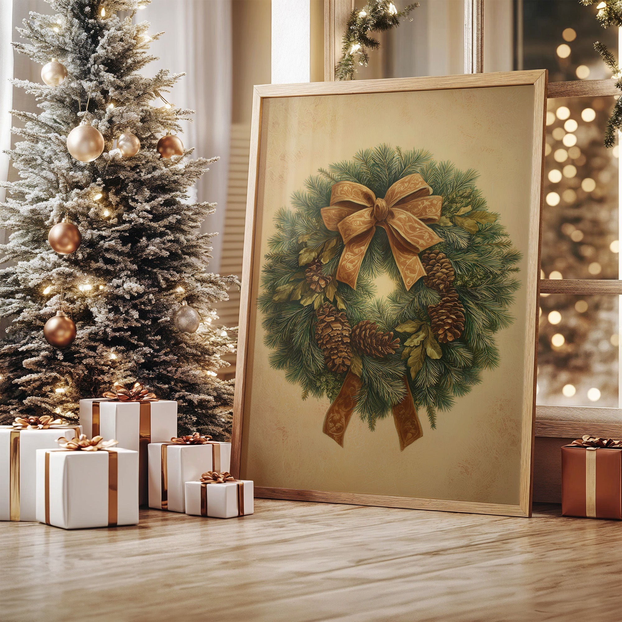 Pine Garland Tells December Stories