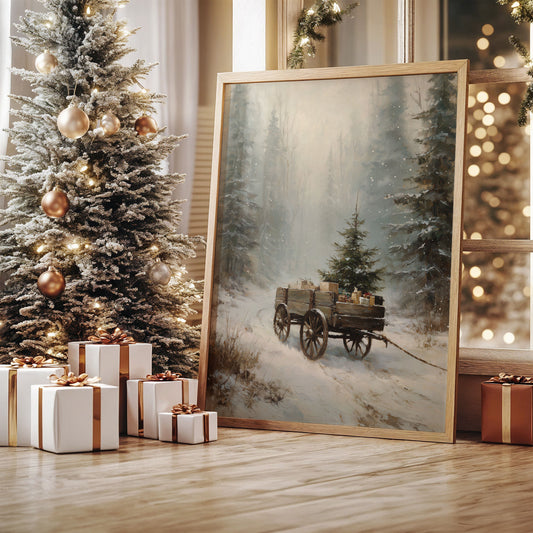 Winter Wagon Carries Forest Memories