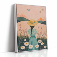 Sunset Stroll in Wildflower Dreams