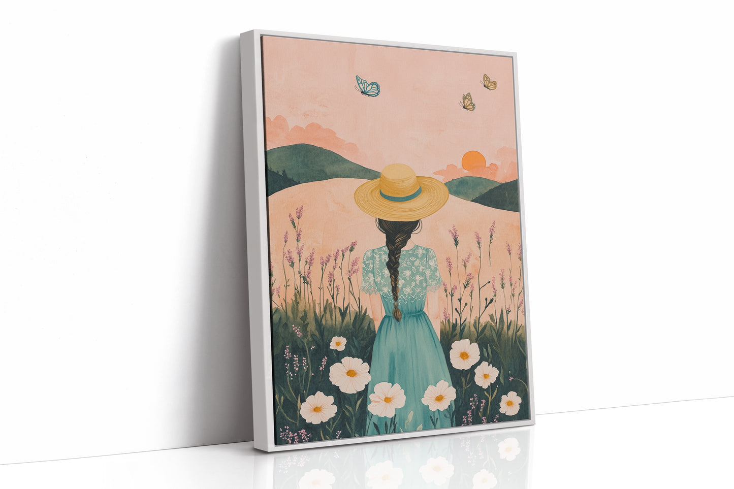 Sunset Stroll in Wildflower Dreams