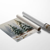 Snow Laden Pines Share Winter Tales