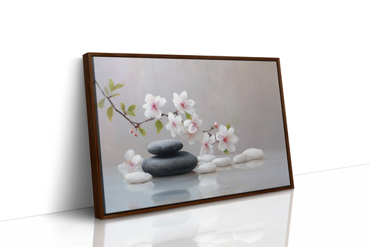 Cherry Blossoms Dance With Stones