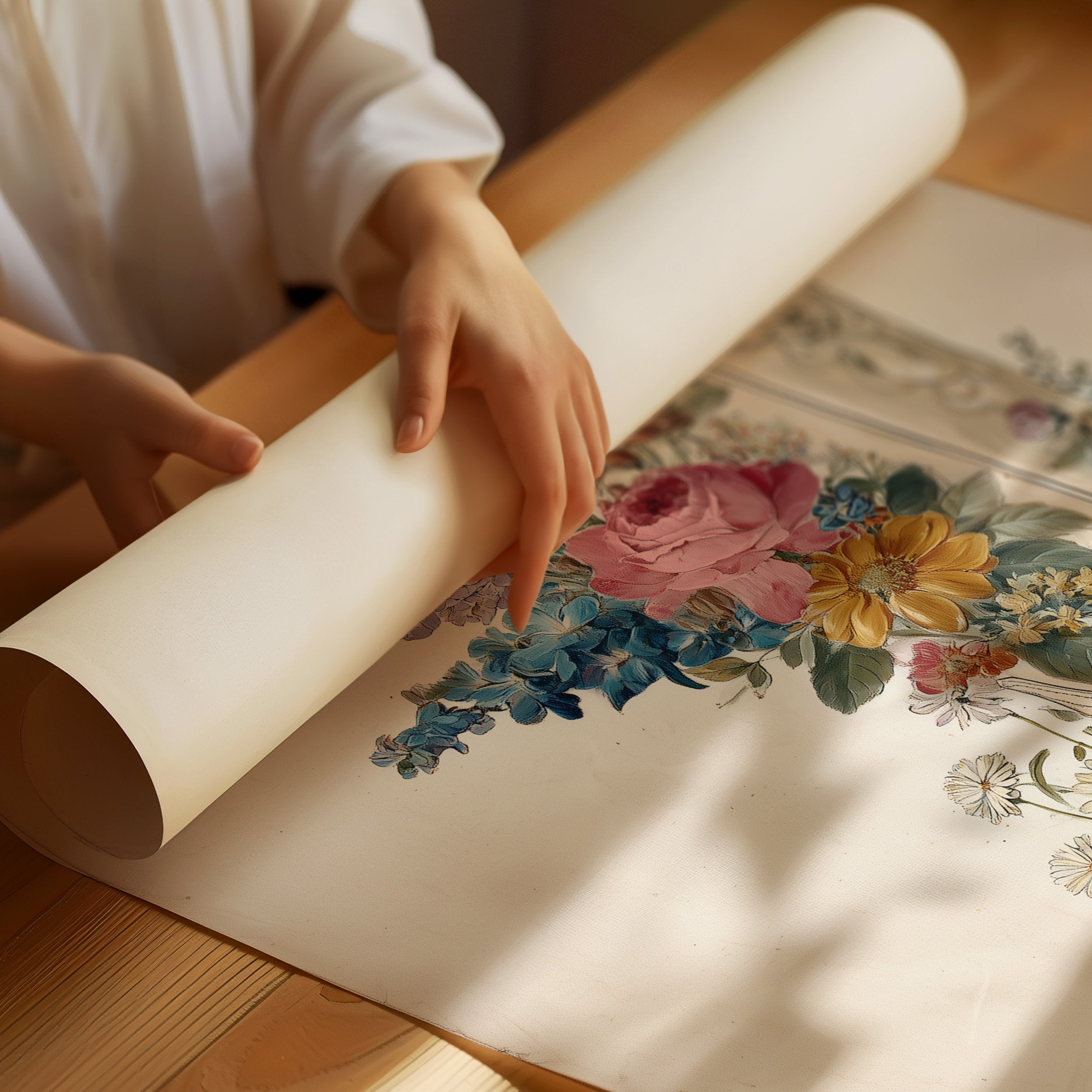 Blooms Upon Weathered Leather