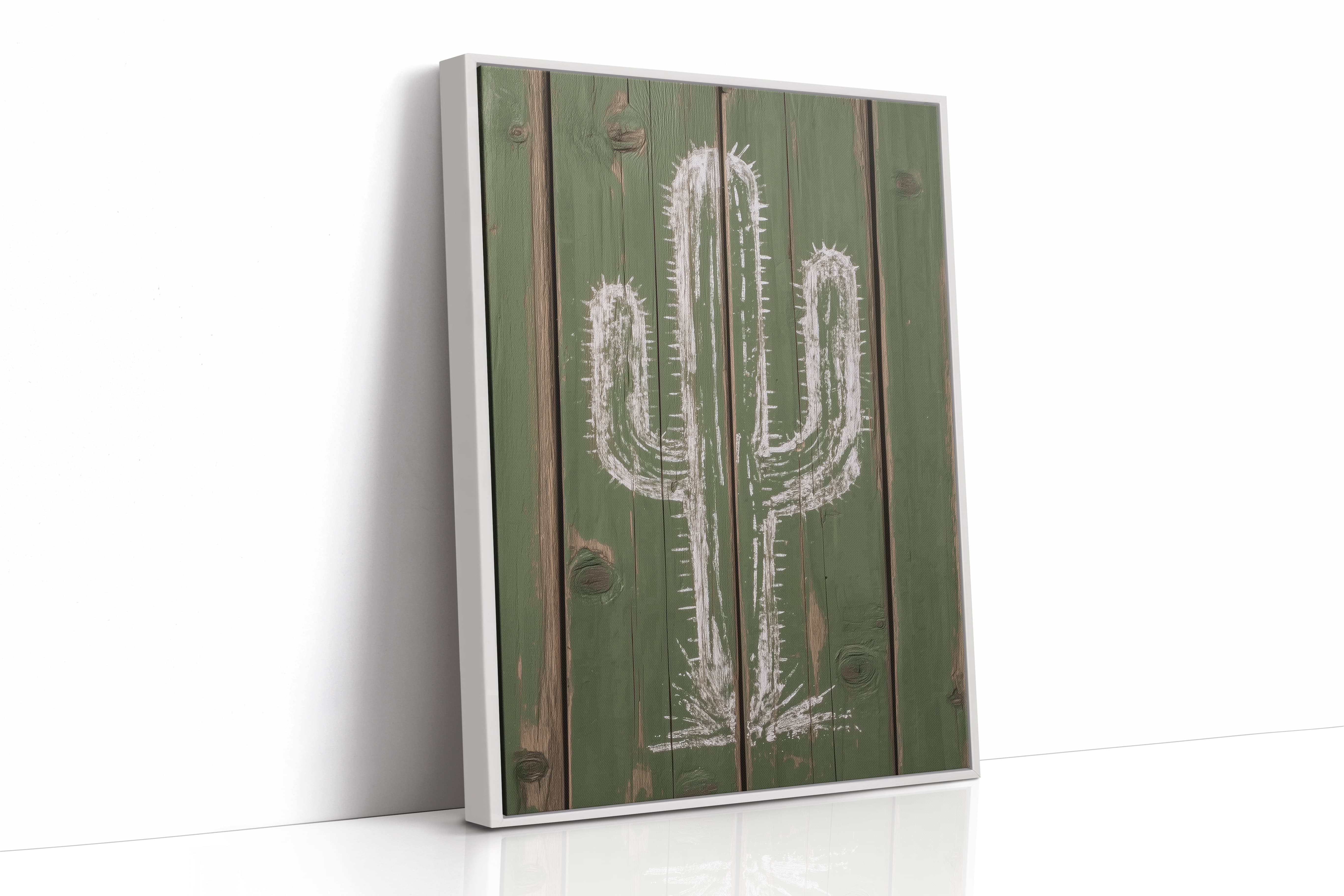 Chalk Stories On Weathered Wood