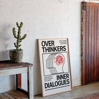 Overthinkers Inner Dialogues – Bold Modern Mental Health Print