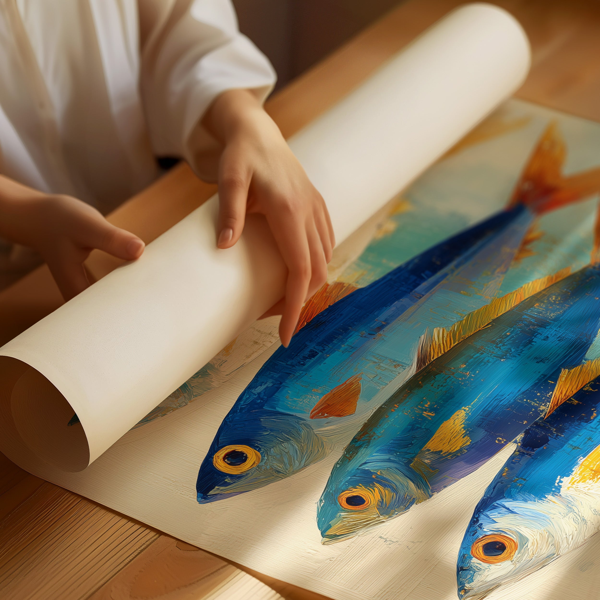 Azure Catch In Morning Light