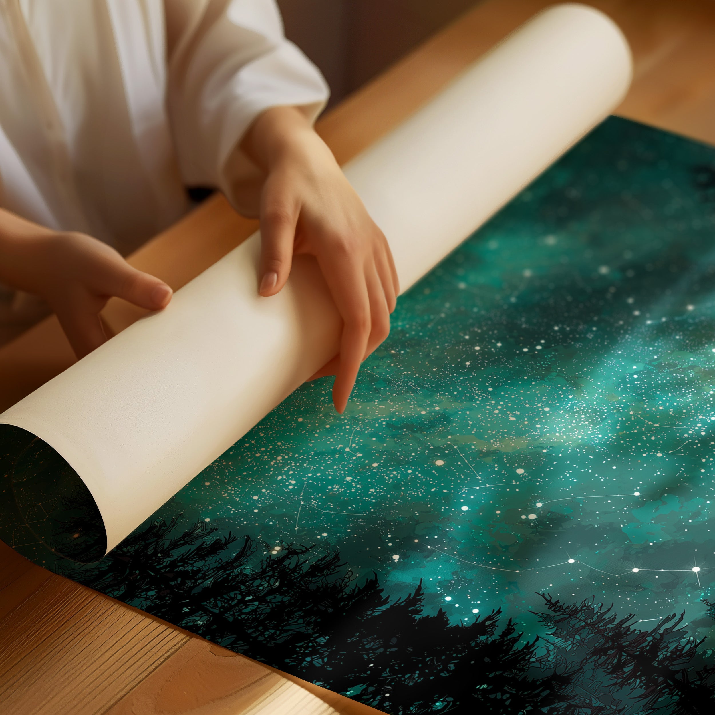 The Forest Opened Up To Stars