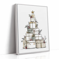 Presents Pyramid: A Festive Tower of Gifts