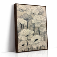 Faded Poppies on Parchment