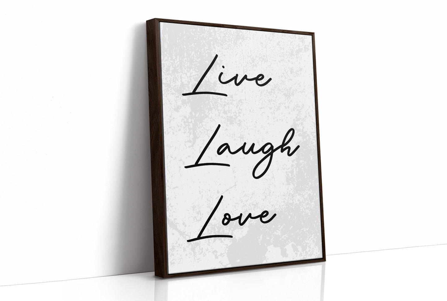 Live Laugh Love Minimalist Script Quote Print