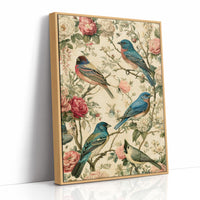 Songbirds and Roses — Garden Chinoiserie Bird Print