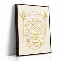 Golden Harvest In Simple Lines