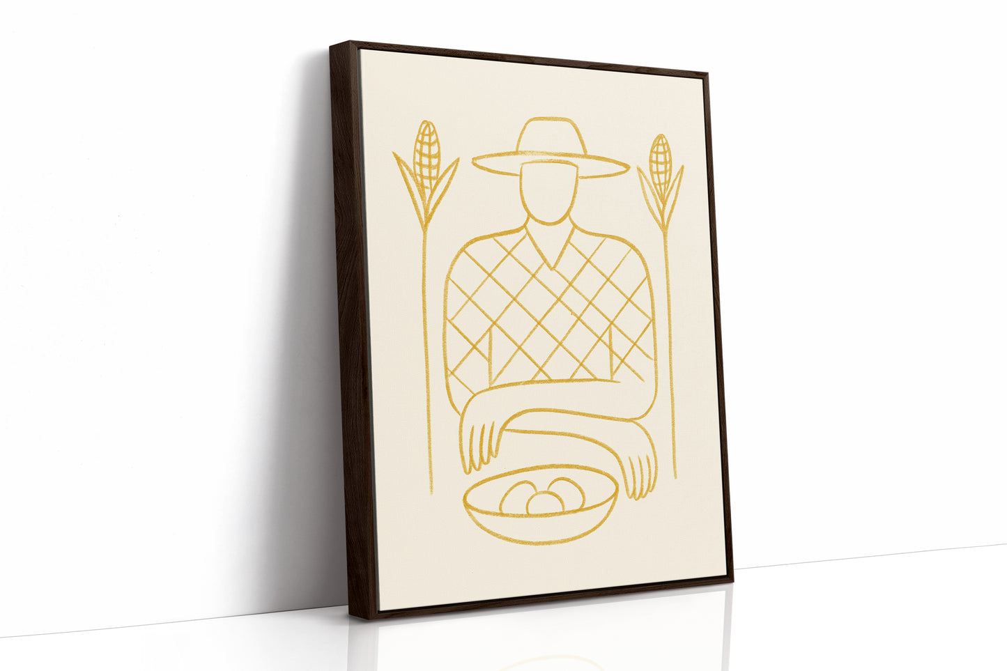Golden Harvest In Simple Lines