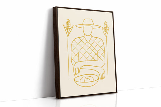 Golden Harvest In Simple Lines
