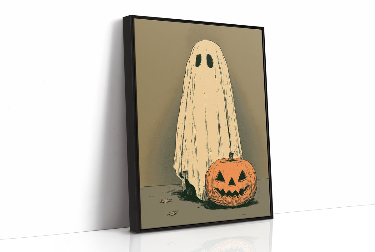 Just a Ghost and His Pumpkin